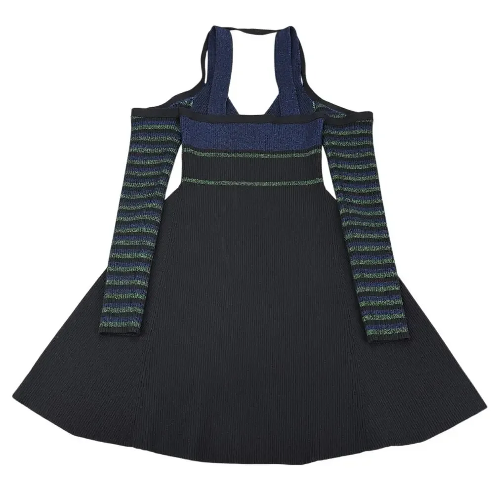 NWT OPENING CEREMONY Striped Flare Dress Size Medium - Picture 8 of 9